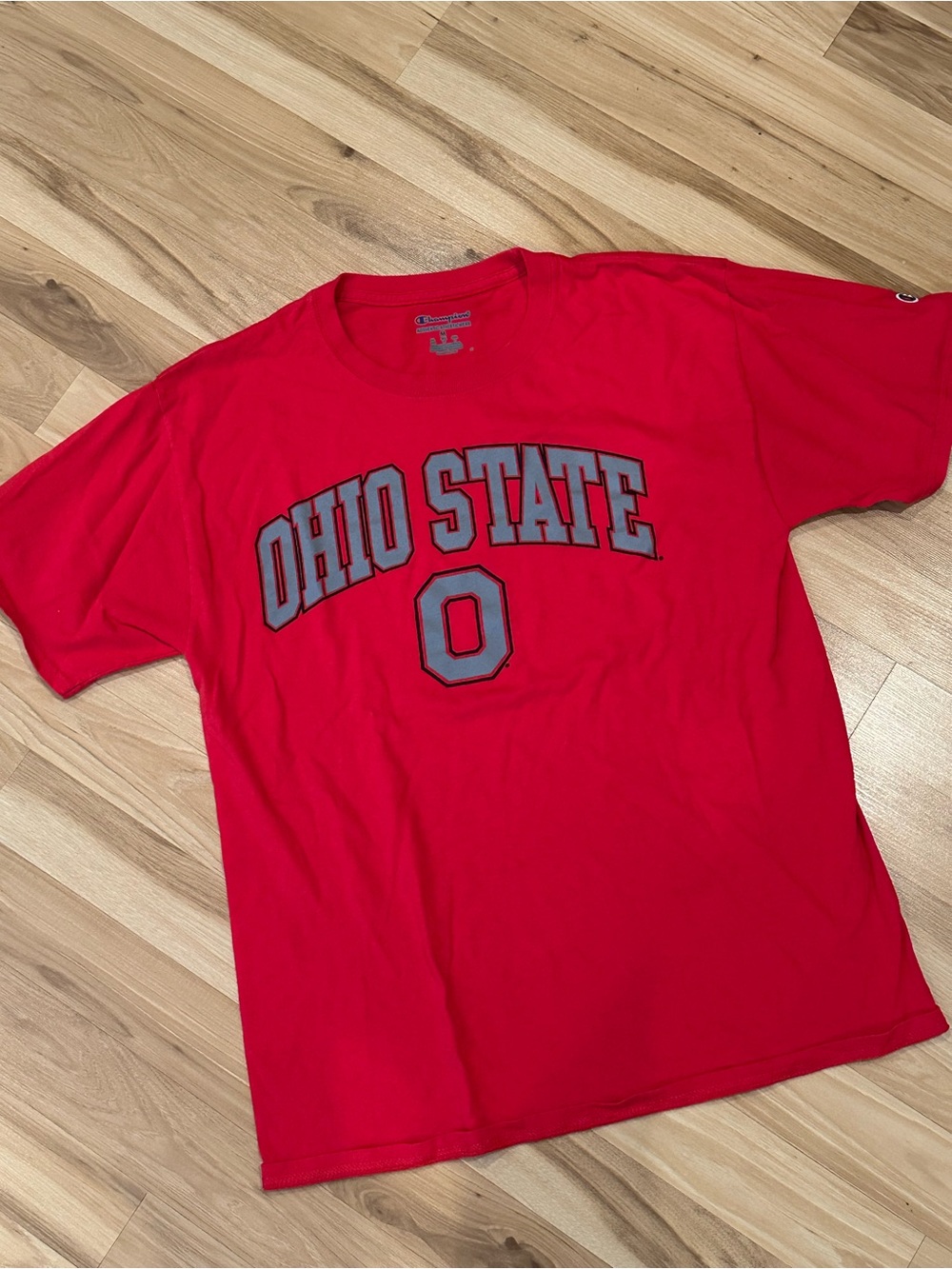 Champion Red Ohio State Tee